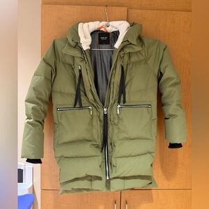 Women's Green Orolay Winter Jacket / Heavy Coat
